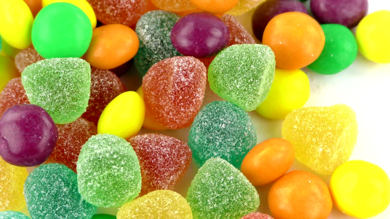 caramelo dulce gelatina y delicioso postre de azúcar