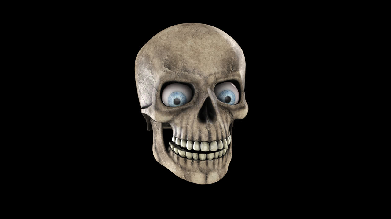 teschio dei cartoni animati