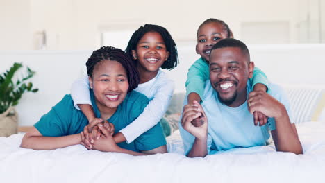 Parents,-hug-or-portrait-of-happy-kids-in-bedroom