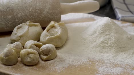 preparing homemade dumplings