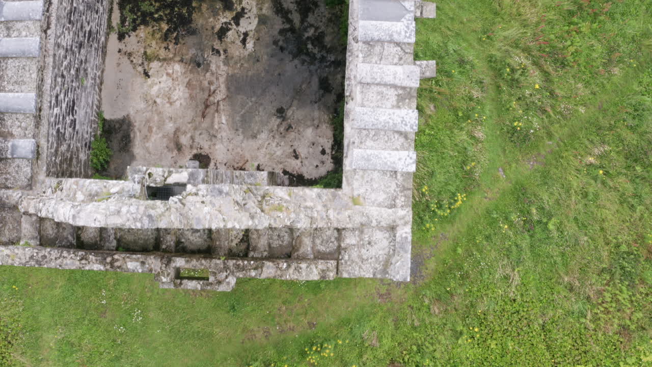 foto aérea de arriba hacia abajo del castillo de merlin park en galway, irlanda