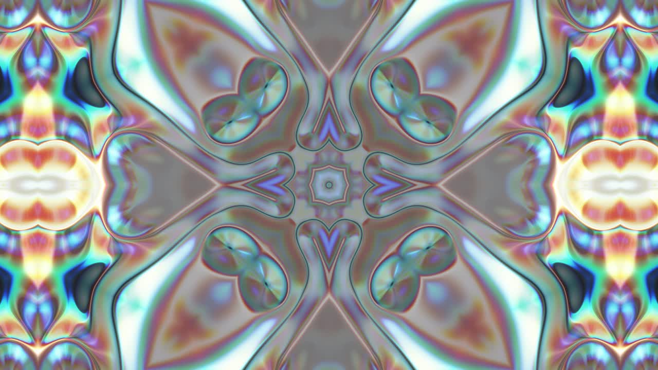 patrones de caleidoscopio multicolores - animación en bucle abstracta
