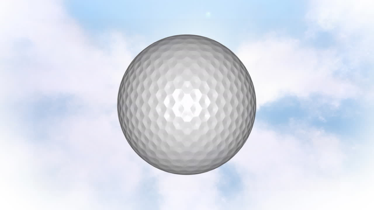 Pallina da golf nel cielo
