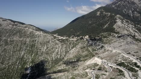 drone-video-over-the-Llogara-mountain-pass-on-SH8,-Albania