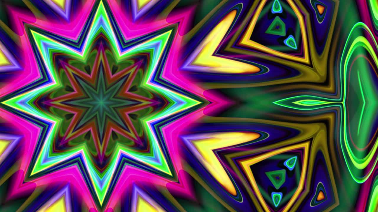 Animazione astratta, Sfondo liquido, Bellissimo filmato di pittura digitale, Filmato di sfondo astratto, Video stock di animazione caleidoscopica.