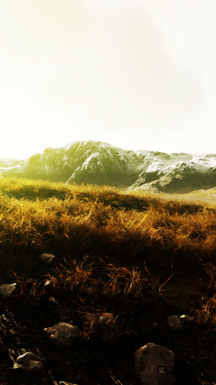 una impresionante vista de una cordillera