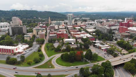 k drone video of traffic on i- as