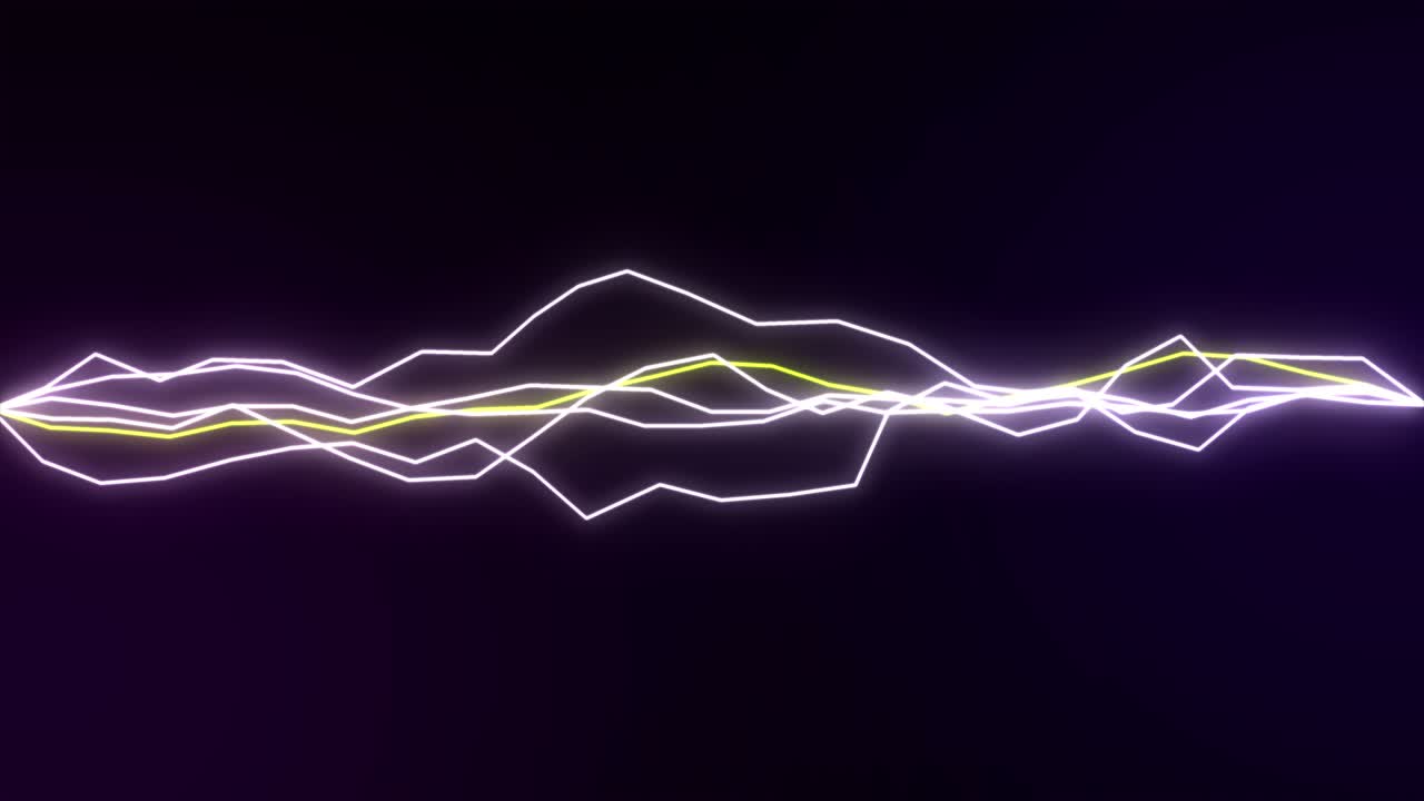 los rayos eléctricos dinámicos. 4k animación de stock en bucle de fondo de arco eléctrico distorsionado