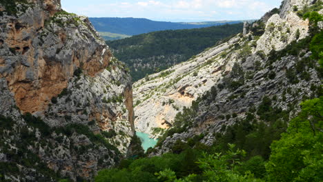 las gargantas del cañón de verdón en la provenza en francia estática