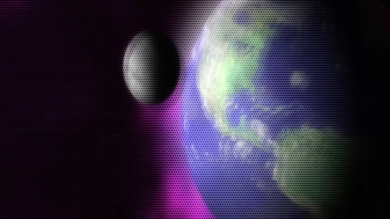 animated moving motion background showing planet earth from space