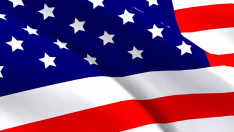 bandera de los estados unidos en 3d