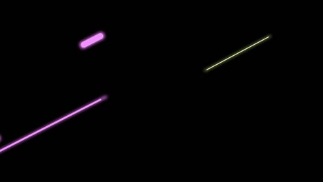 neon white diagonal lines seamless loop. abstract sliding design animation on a black background.