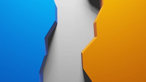 forma 3d abstracta revela la animación de fondo