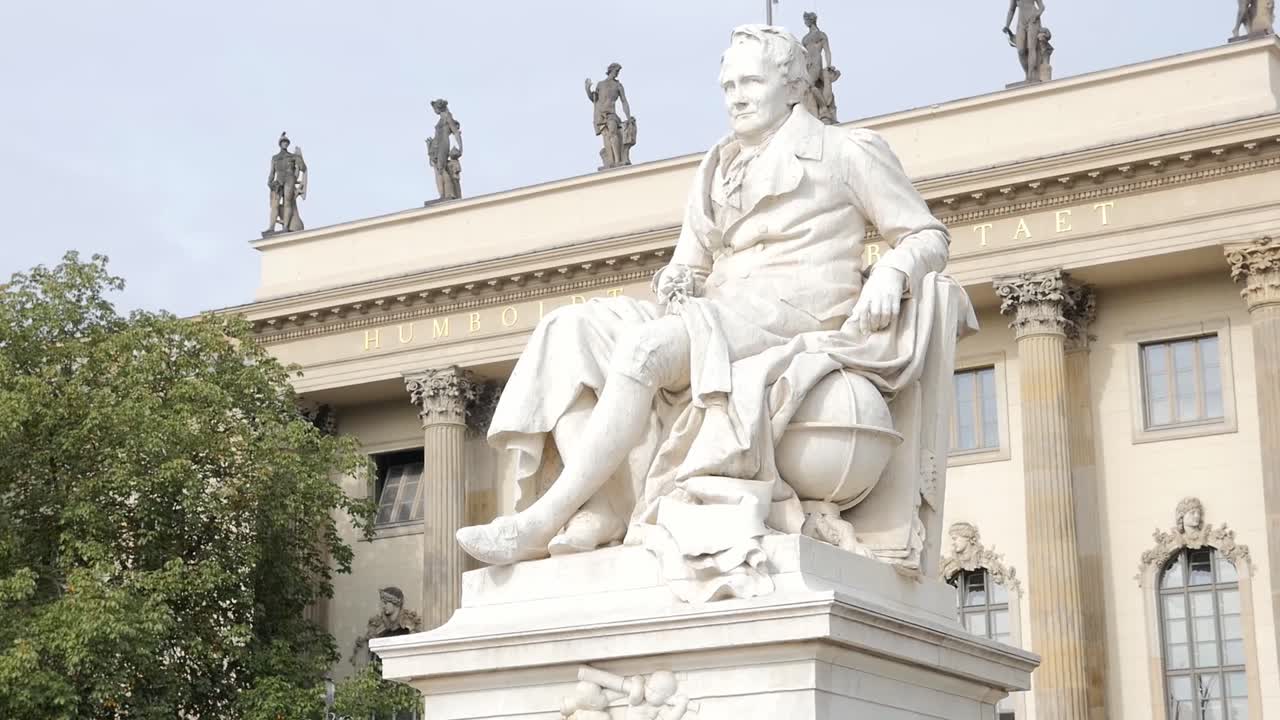 Statue of Wilhelm von Humboldt at Humboldt University in Berlin
