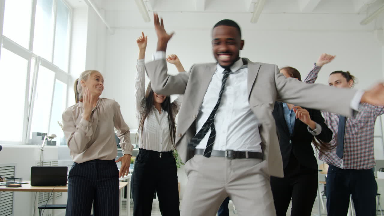 Happy Office Team Celebrating