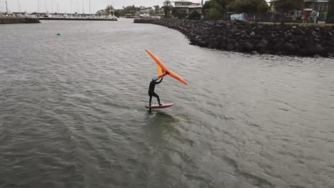 Foil-4K-drone-footage,-St-Pierre-Reunion-island