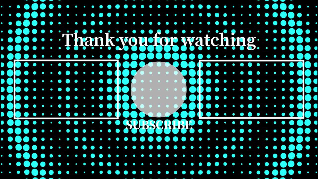 Dot circular wave motion end card ending screen motion graphics