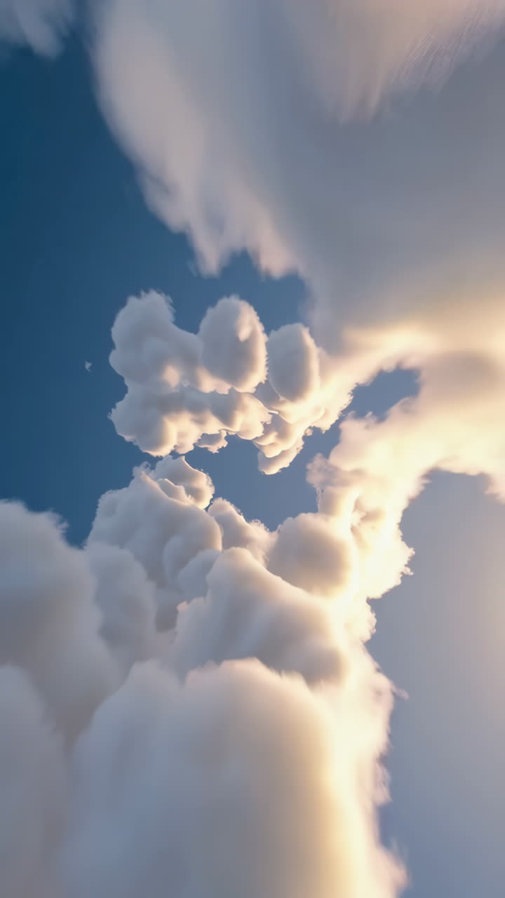 극적인 구름 풍경