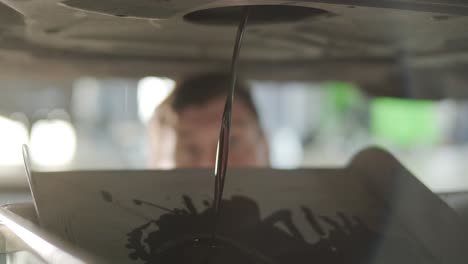 changing car oil