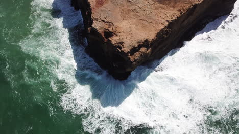 aerial closeup of coastal erosion on the great ocean road, australia