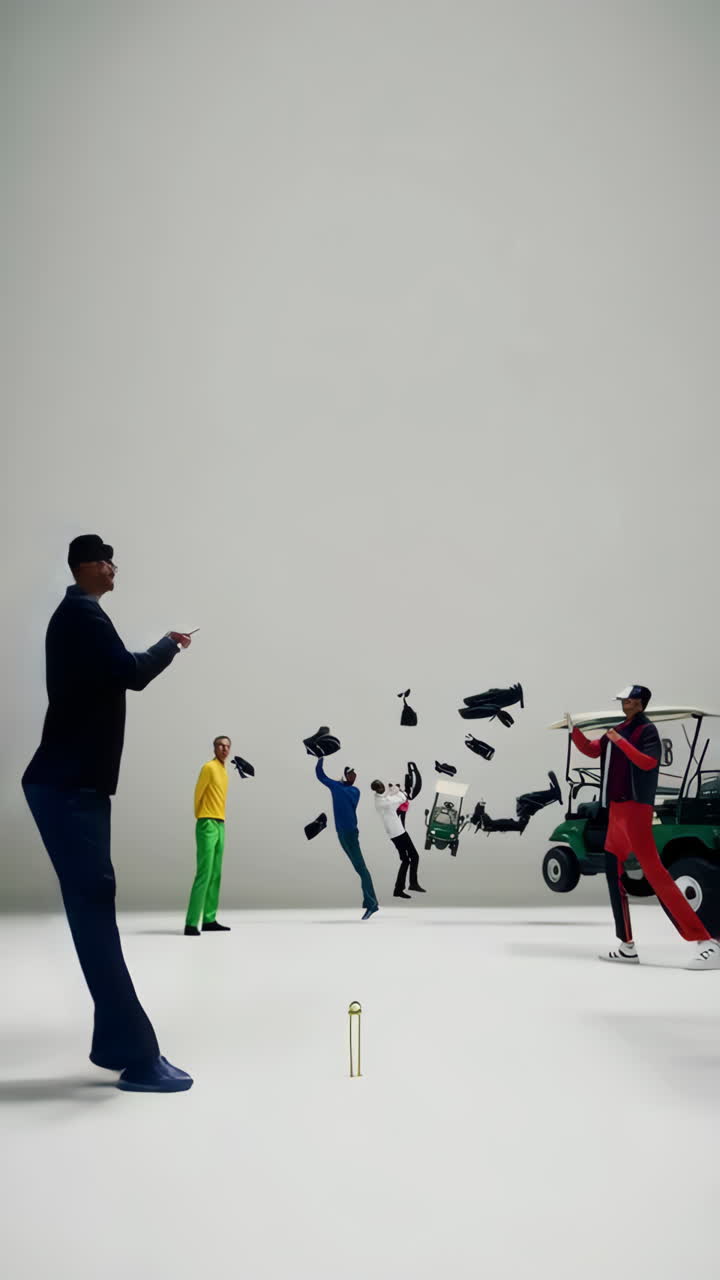 Levitation Golf Cart and Person