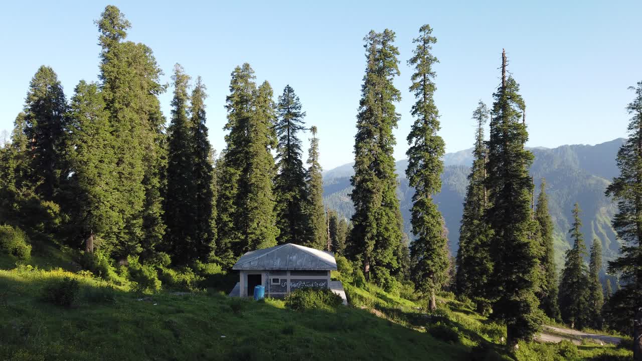 카슈미르의 산 모션 타임랩스에서 일출