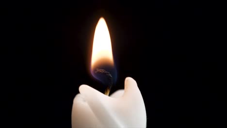 close-up of a burning candle