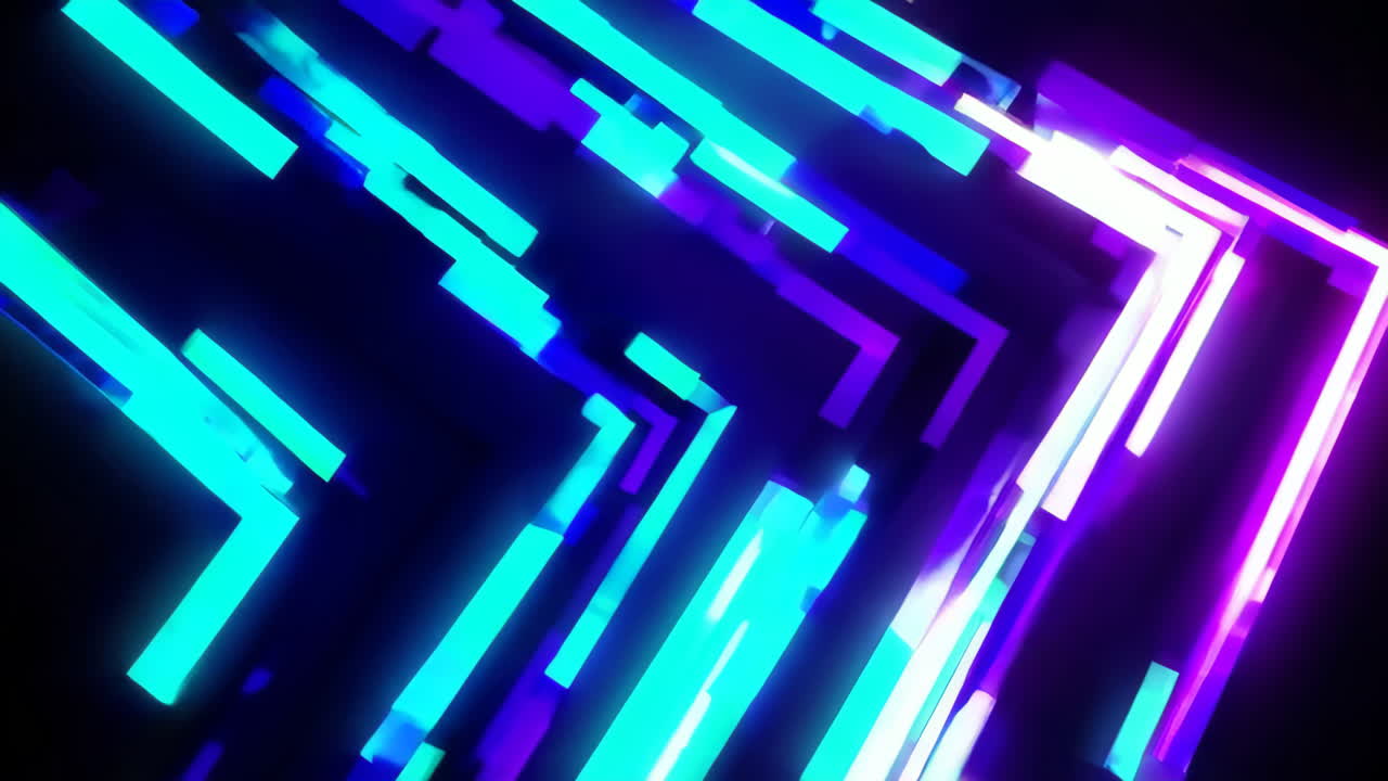 formas geométricas de neón abstractas