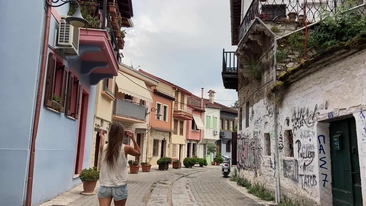 young female solo traveler in Ioannina Greece