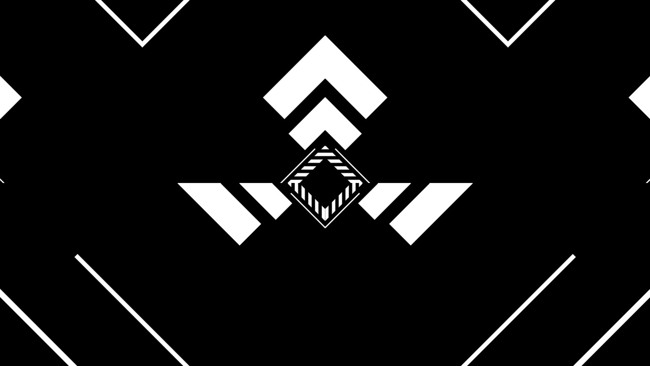 Abstract Geometric Motion Graphics with Black and White Patterns