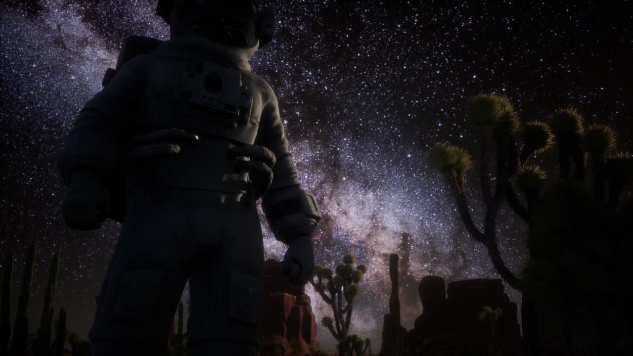 죽음의 계곡에서 우주비행사와 별의 은하계 형성