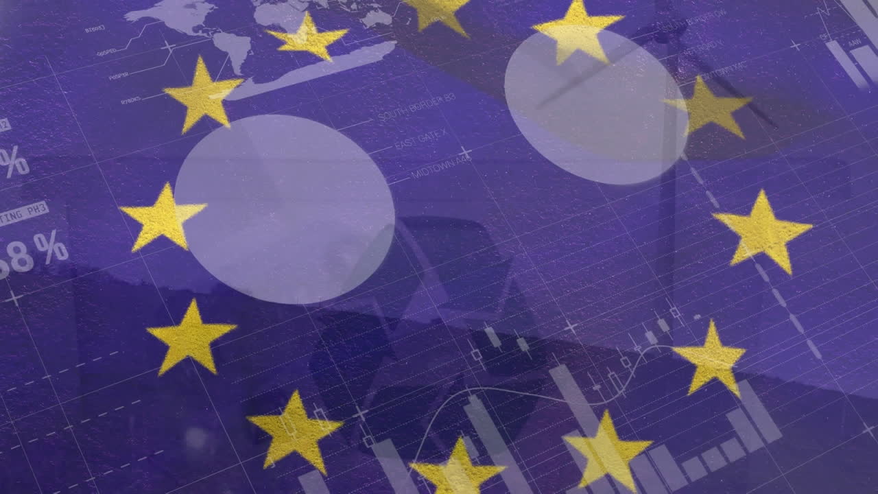 eu 발을 통해 금융 데이터 처리의 애니메이션