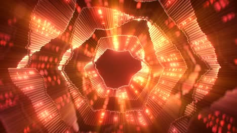 forma retorcida roja brillante animación de bucle de reproducción en 3d