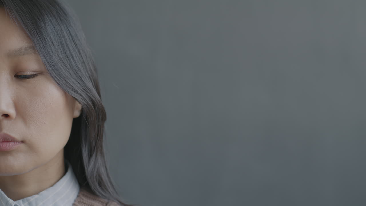 여자 의 클로즈업