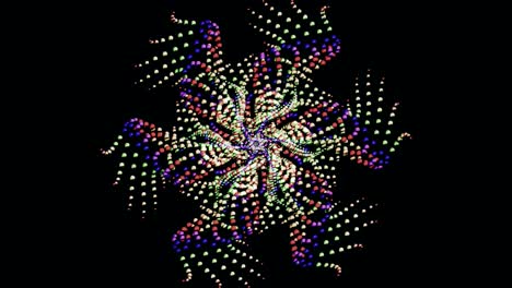 mandala geométrica abstractamente colorida