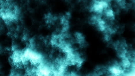nubes de humo azul girando en el viento