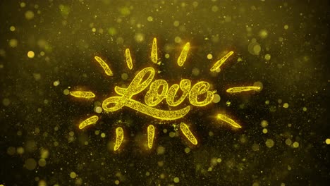 golden sparkle love