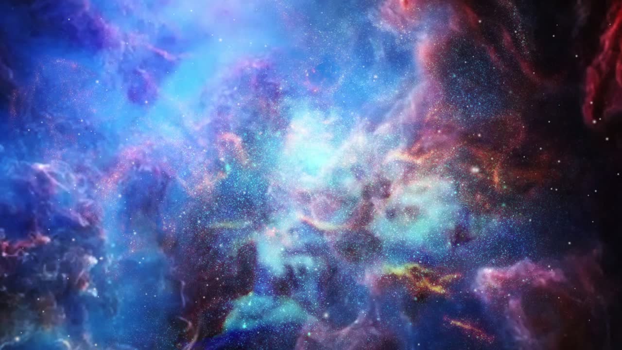 superficie de la nube nebulosa, punto de vista del universo