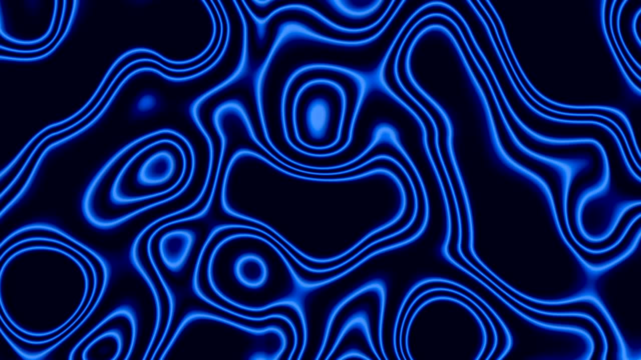 fondo de ondas abstractas de color azul oscuro, bucle sin costuras.