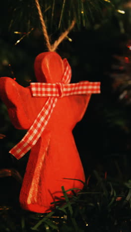 decorations on christmas tree