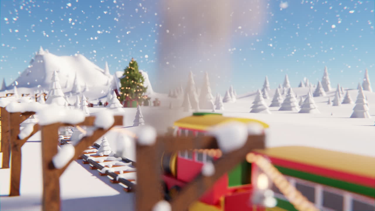 눈 인 풍경 에서 크리스마스 열차