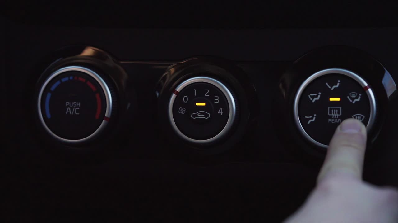 ajuste del control de clima del coche