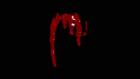 dripping blood on black background for horror, suspense, and halloween macabre projects