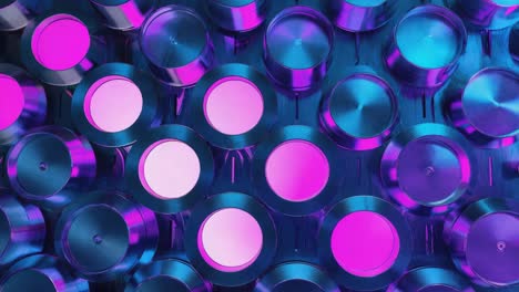 Abstract circular metal pattern