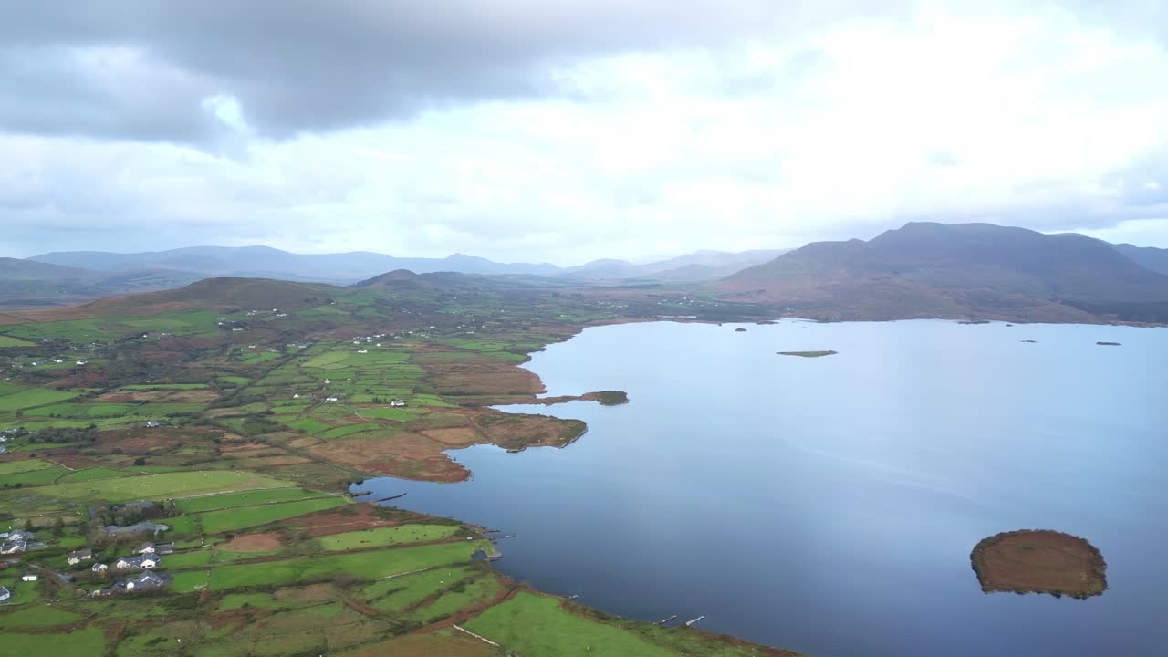 Remote Picturesque Rural Ireland, County Destinations, Aerial View