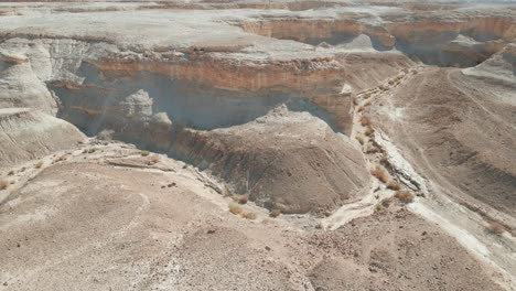 aerial shot at the desert