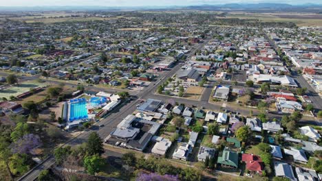 Casino-Memorial-Olympic-Pool---Public-Swimming-Pool-In-Casino-Town,-NSW,-Australia