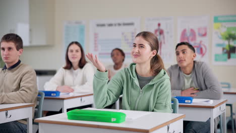 students in a classroom learning