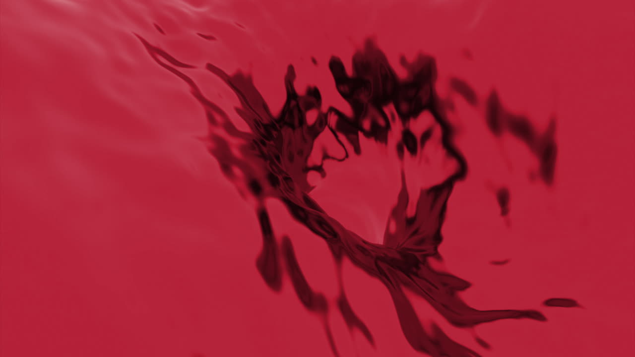 빨간 액체 소용돌이