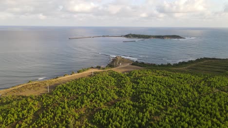 Vista-Aérea-De-La-Costa-Del-Océano